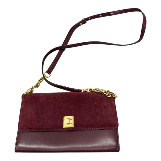 Crossbody Designer By Michael Kors In Maroon, Size:Small