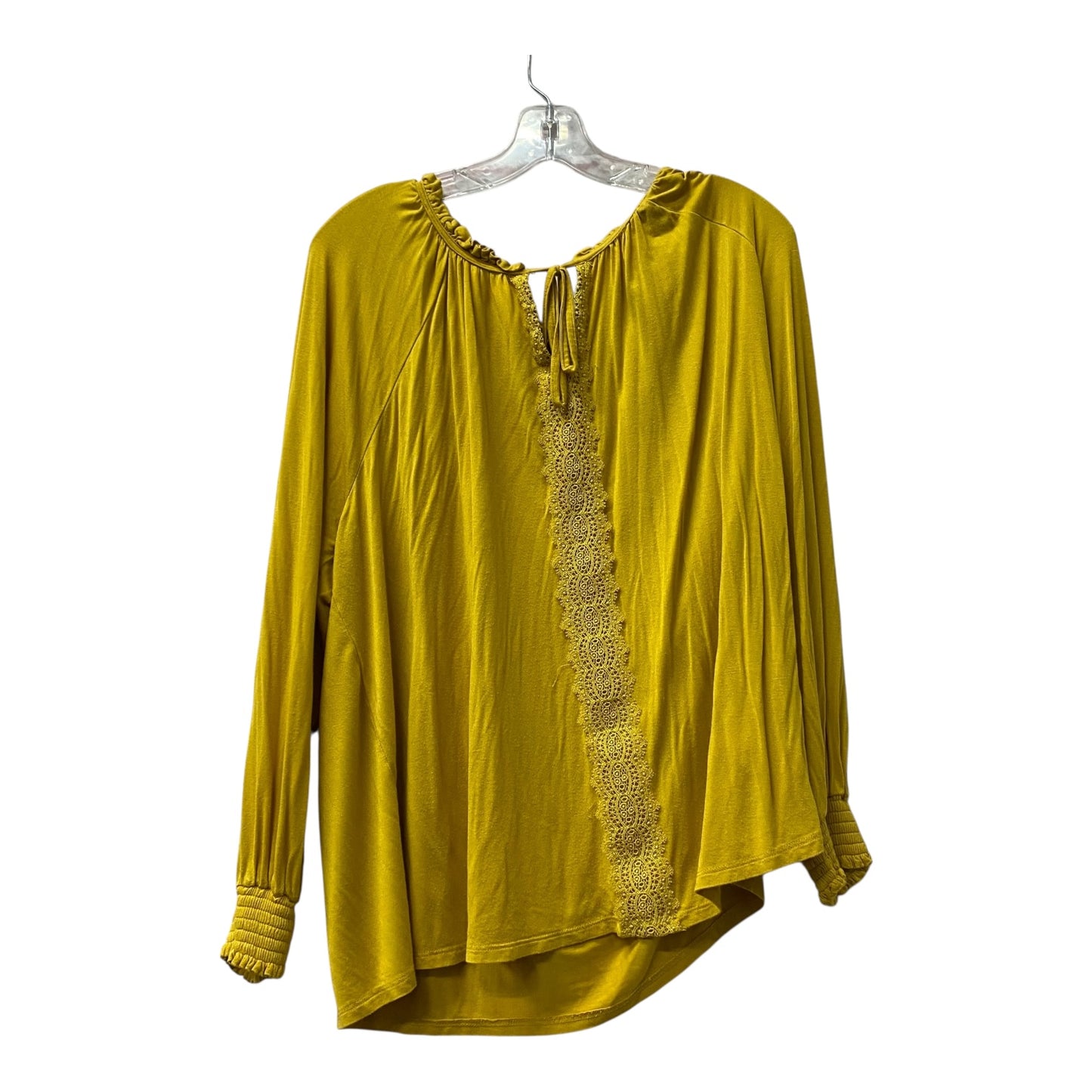 Top Ls By Cable And Gauge In Yellow, Size:2X