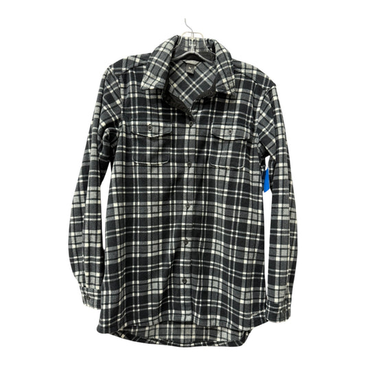 Blouse Ls By Eddie Bauer In Grey, Size:S