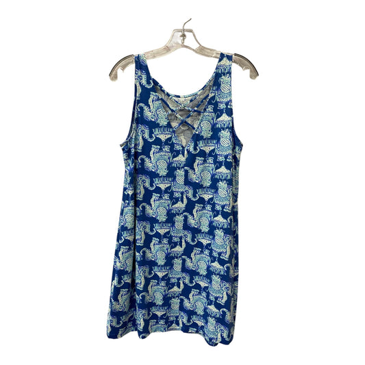 Dress Designer By Lilly Pulitzer In Blue, Size:M