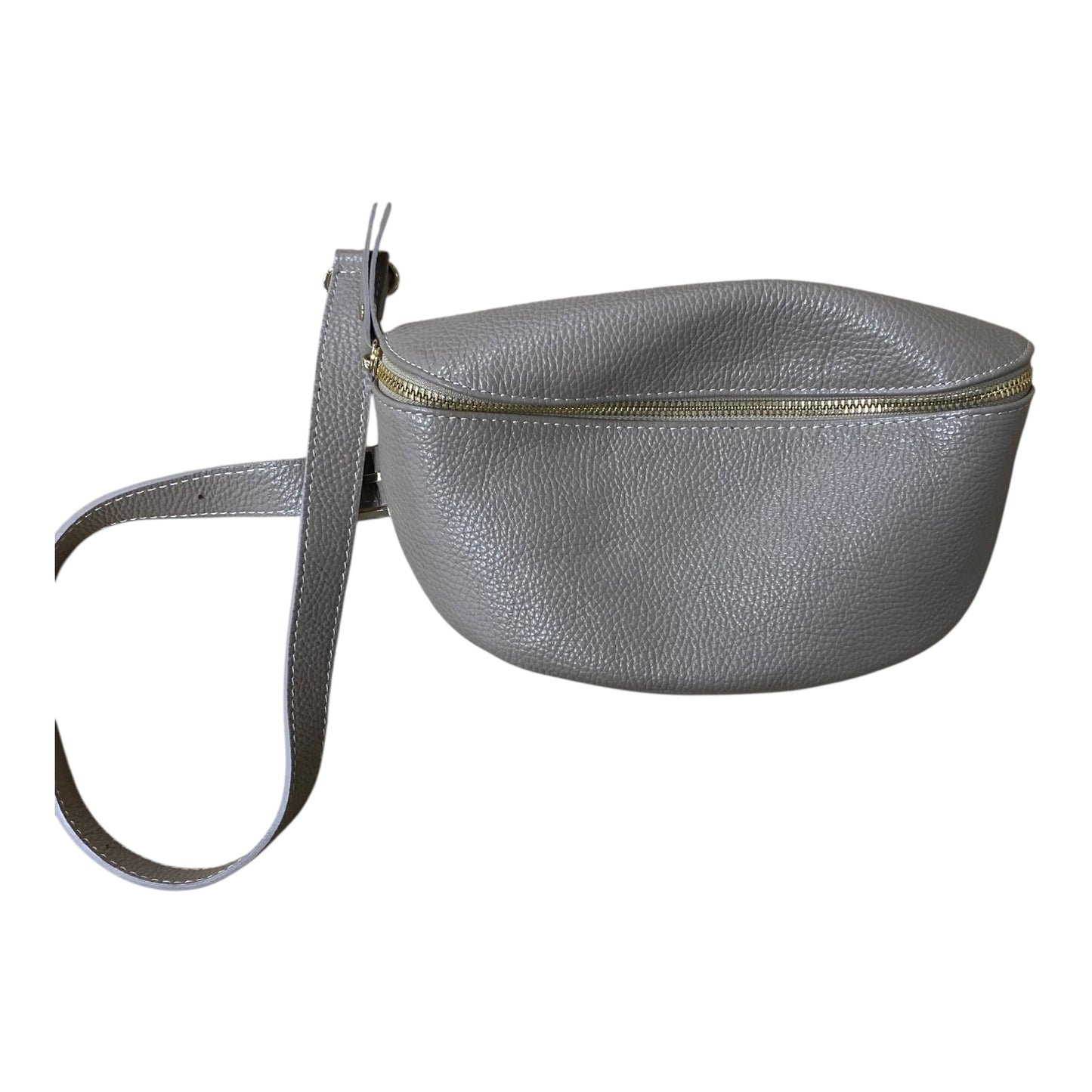 Belt Bag Leather  In Tan, Size:Medium