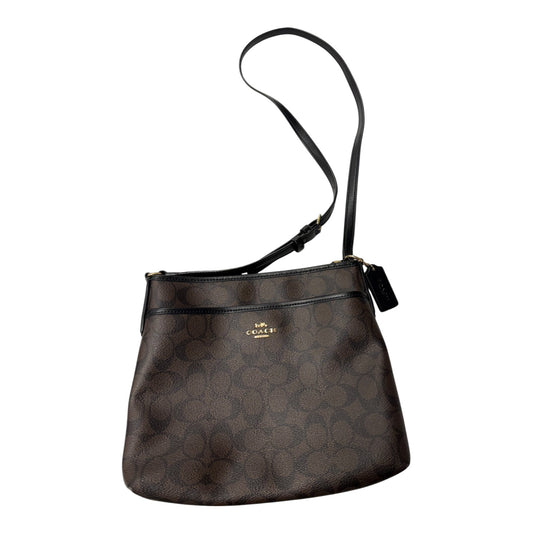 Crossbody Designer By Coach In Brown, Size:Medium