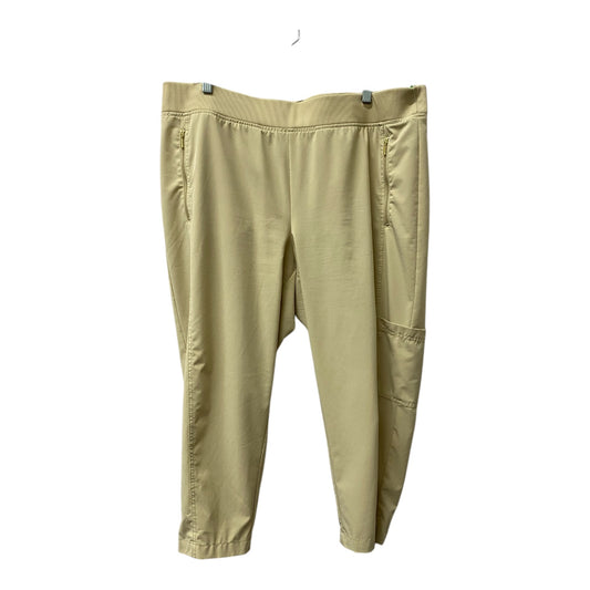 Athletic Capris By Chicos In Tan, Size:Xl