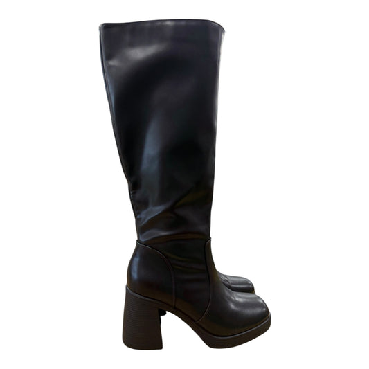 Boots Knee Heels By Dream Pairs In Black, Size:10