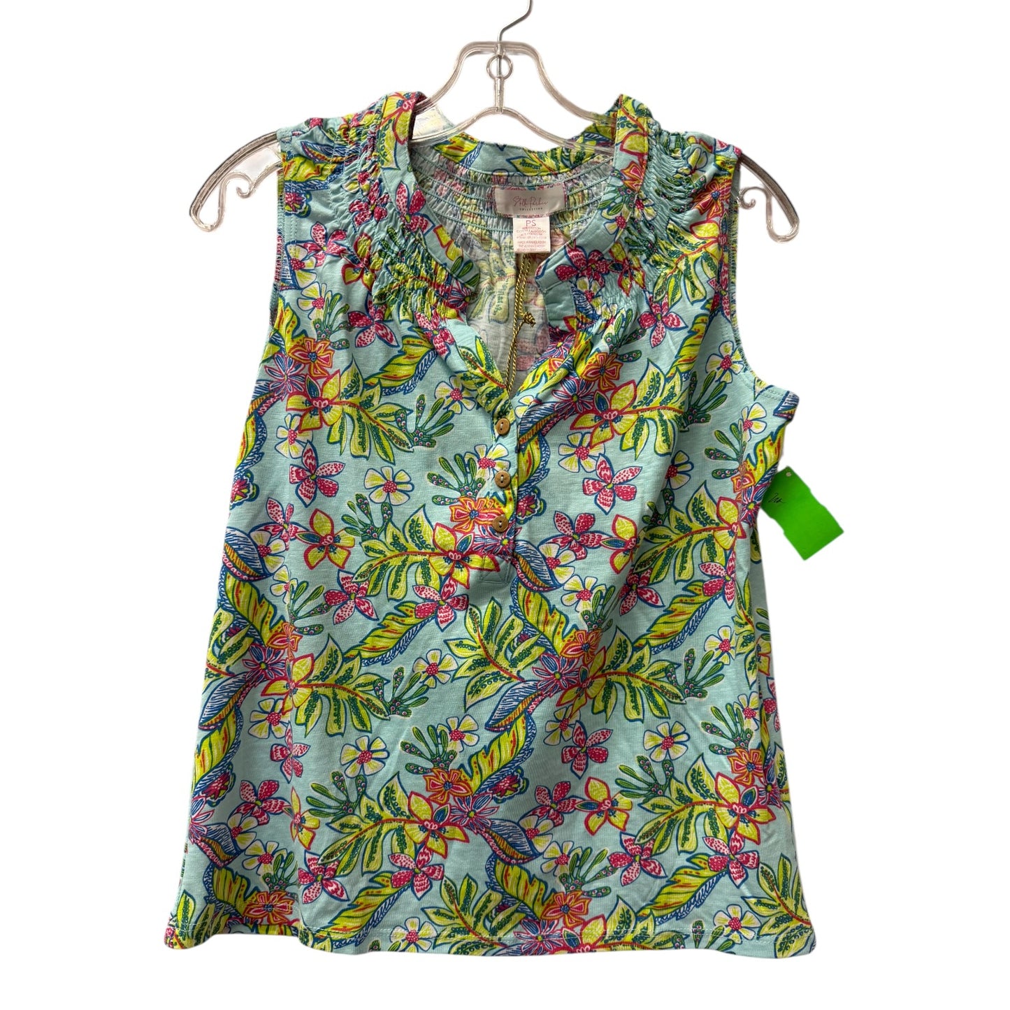 Top Sleeveless By Stella Parker In Blue, Size:Sp