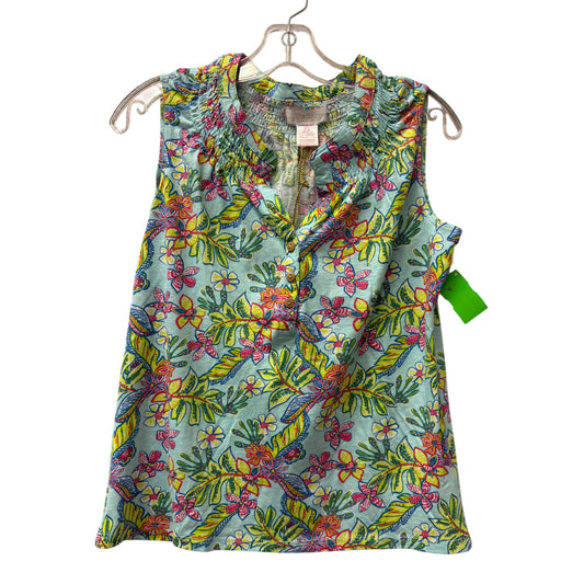 Top Sleeveless By Stella Parker In Blue, Size:Sp