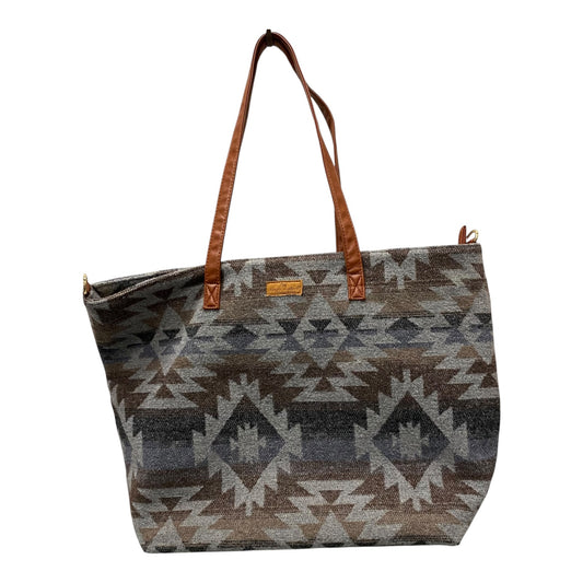 Handbag By Simply Southern In Grey, Size:Large