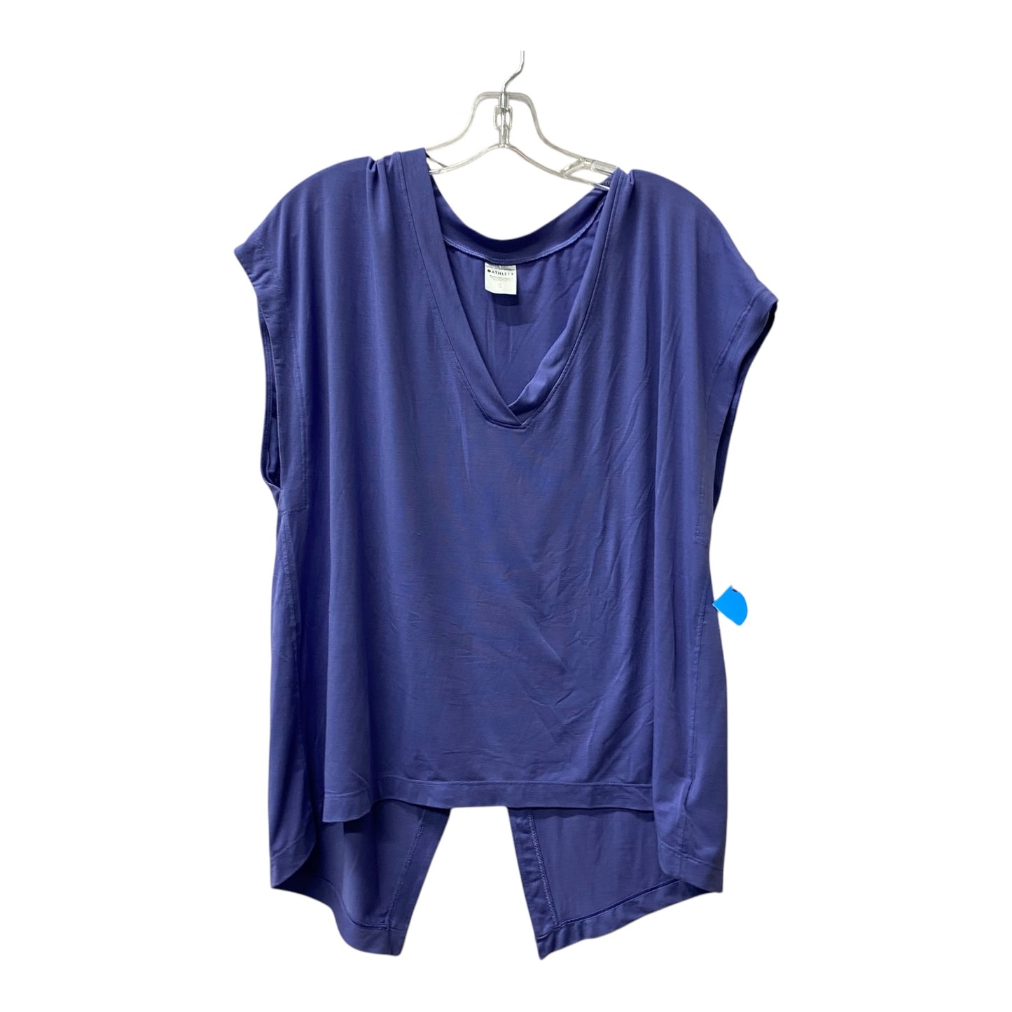 Athletic Top Ss By Athleta In Blue, Size:Xl