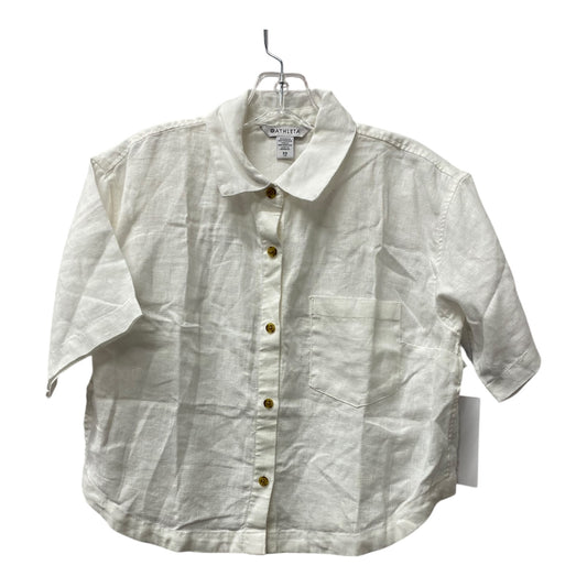 Blouse Ss By Athleta In White, Size:Xs