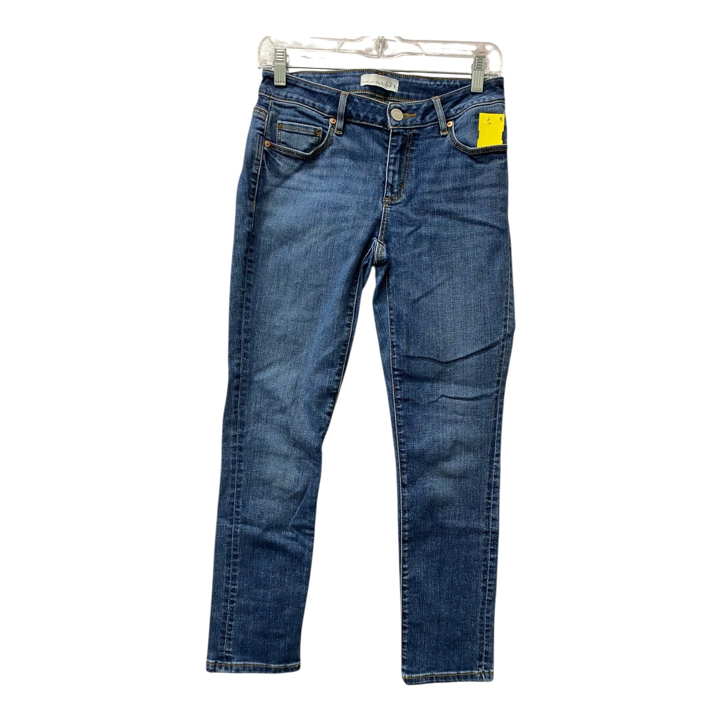 Jeans Skinny By Loft In Blue Denim, Size:0