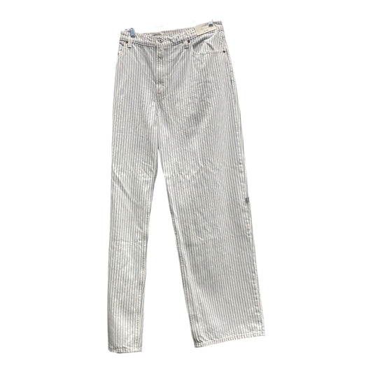 Jeans Wide Leg By Abercrombie And Fitch In Blue & White, Size:16