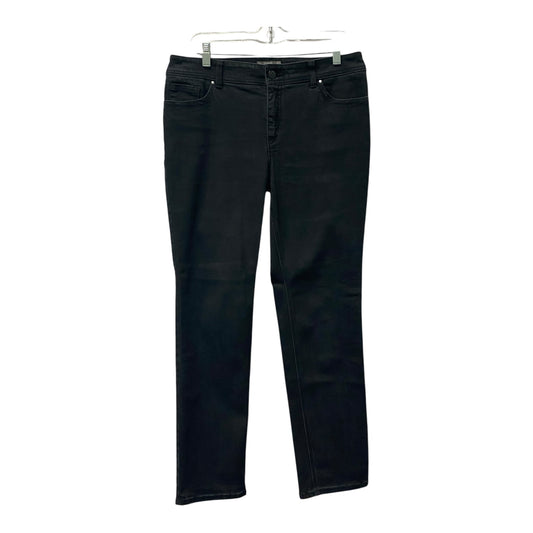 Jeans Straight By Chicos In Black, Size:8