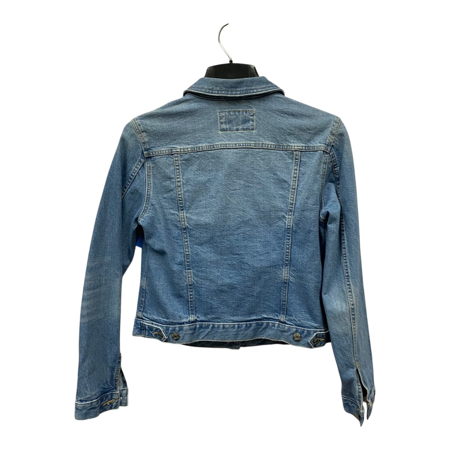 Jacket Denim By Loft In Blue Denim, Size:S