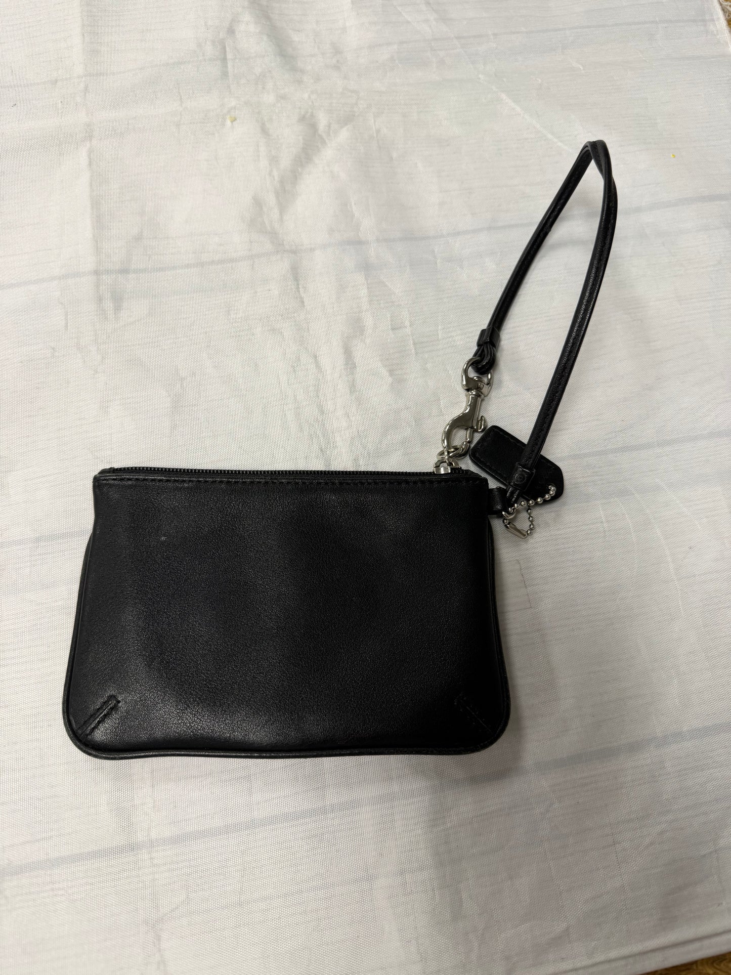 Wristlet Designer By Coach In Black, Size:Small