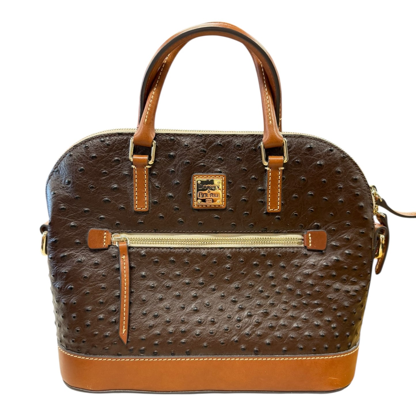 Handbag Designer By Dooney And Bourke In Brown, Size:Medium