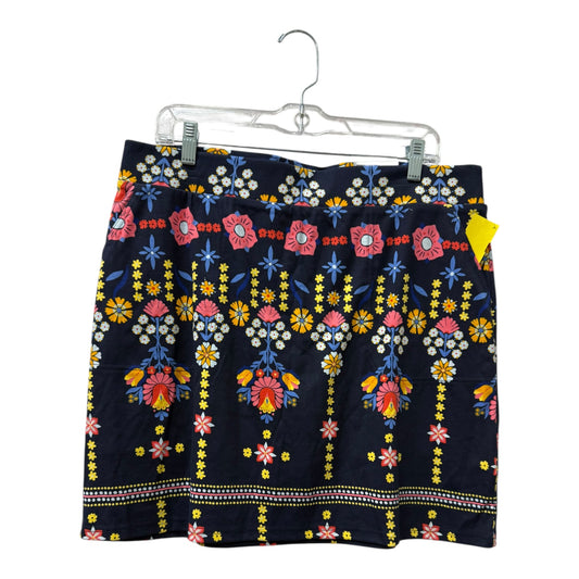 Skort By Croft And Barrow In Blue, Size:14