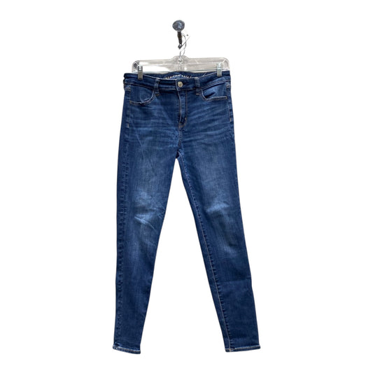 Jeans Jeggings By American Eagle In Blue Denim, Size:10