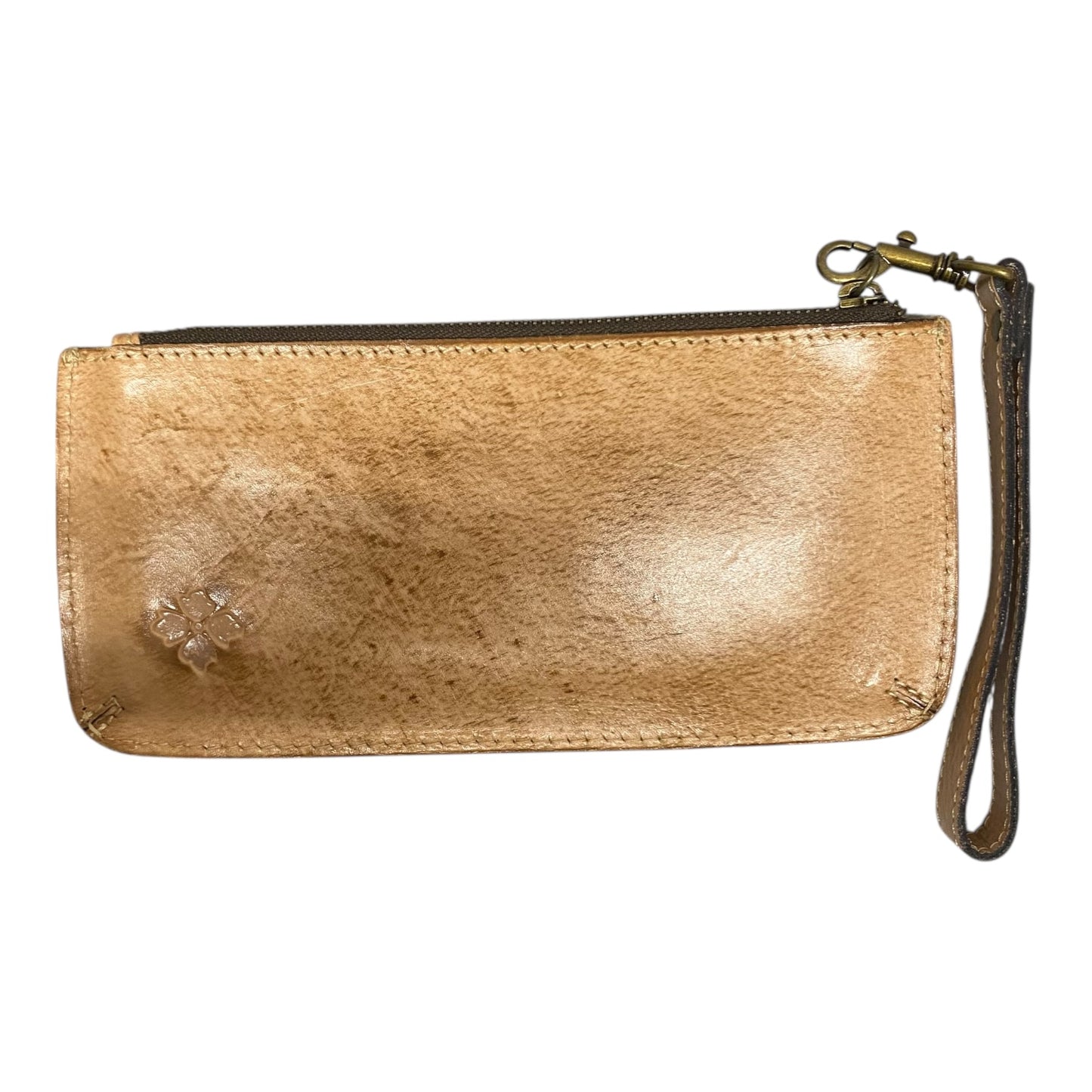 Wristlet Designer By Patricia Nash In Tan, Size:Medium