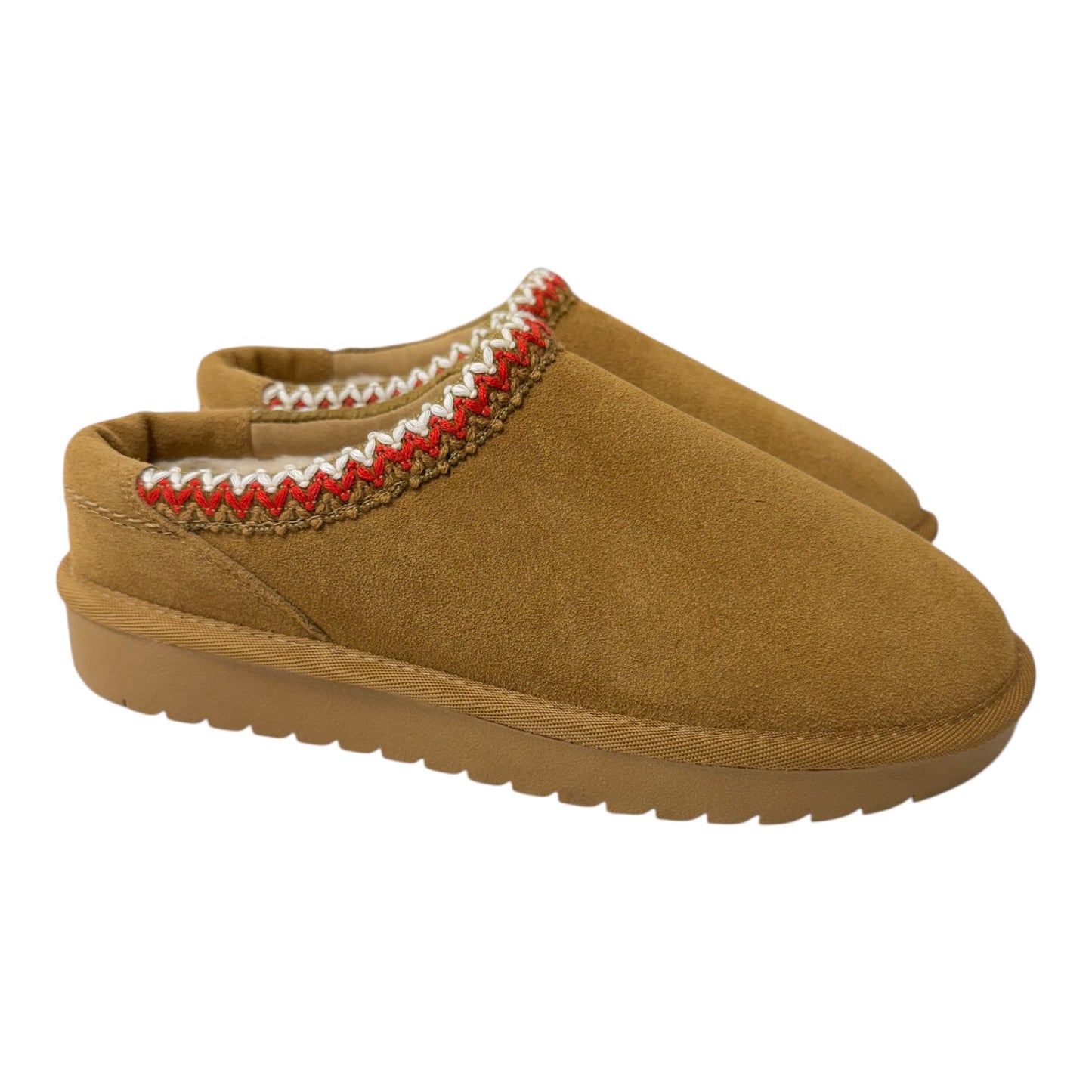 Slippers By Cushionaire In Tan, Size:7