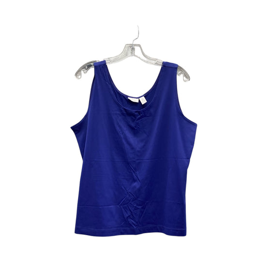 Tank Top By Chicos In Blue, Size:Xl