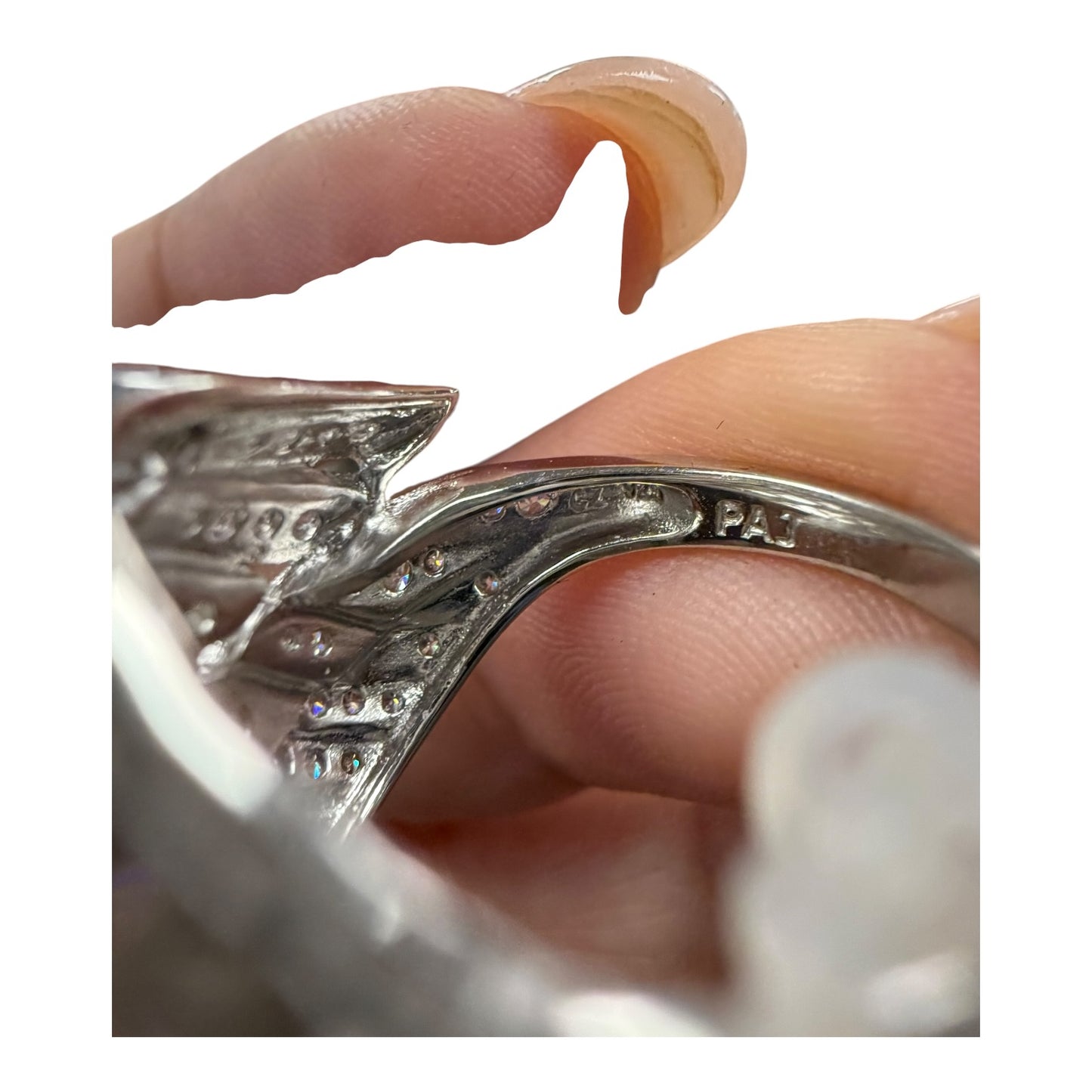 Ring Sterling Silver By Cmc In Silver size 7.5