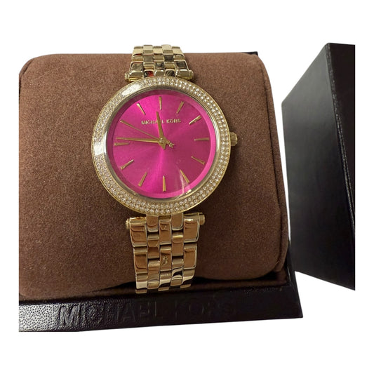 Watch By Michael By Michael Kors In Gold & Pink