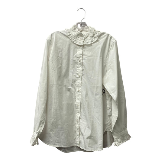 Top Ls By J. Crew In White, Size:1X