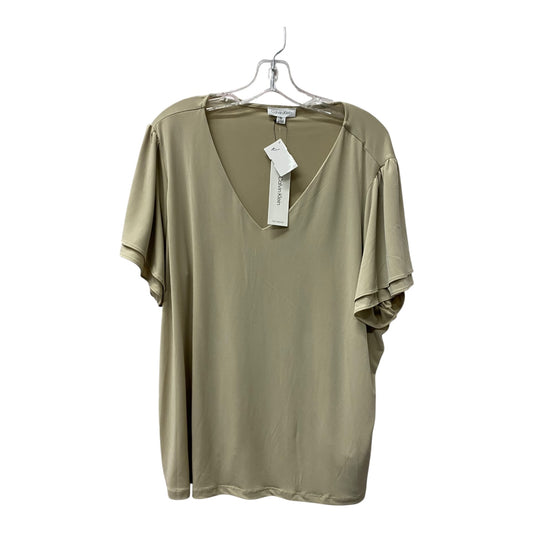 Top Ss By Calvin Klein In Beige, Size:2X