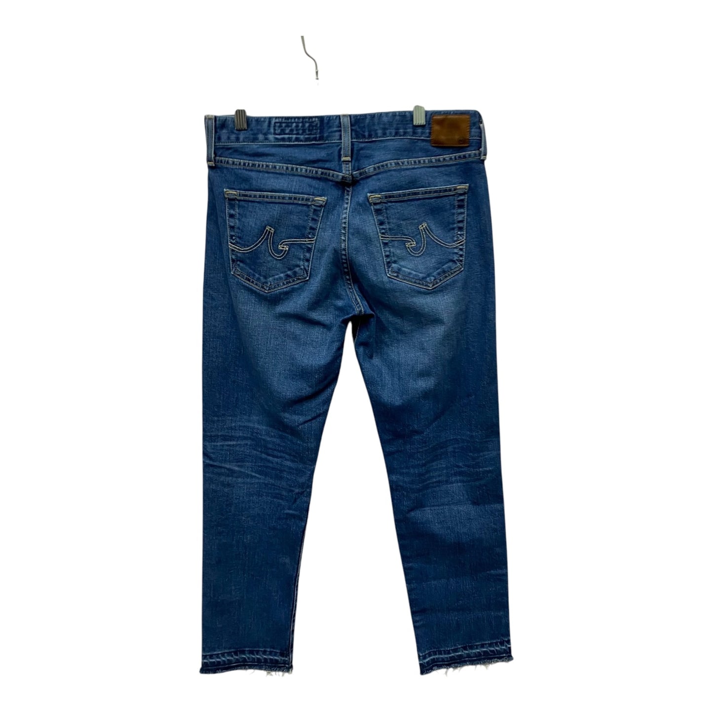 Jeans Cropped By Adriano Goldschmied In Blue Denim, Size:6