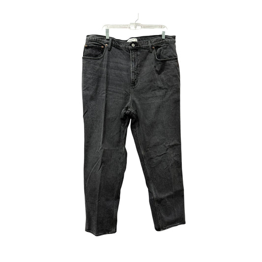 Jeans Straight By Abercrombie And Fitch In Grey, Size:18