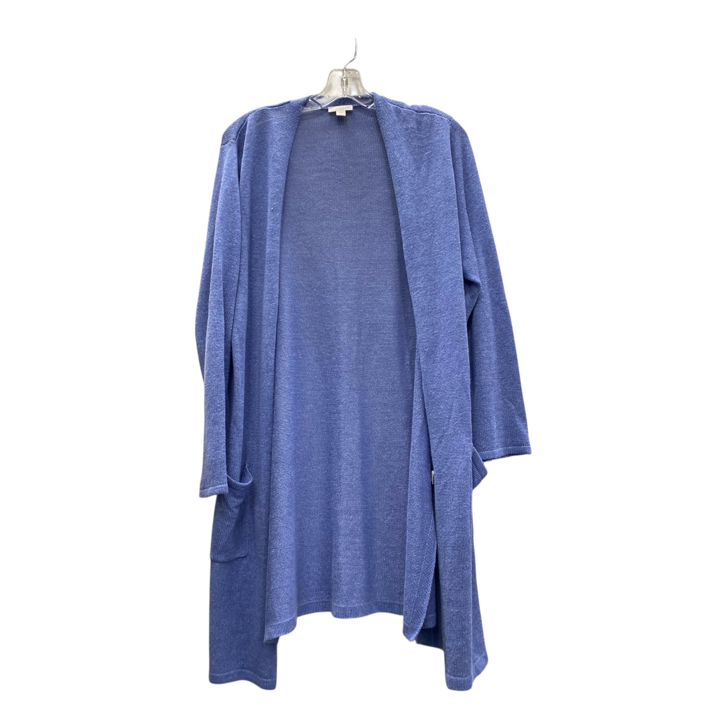 Sweater Cardigan By J. Jill In Blue, Size:L