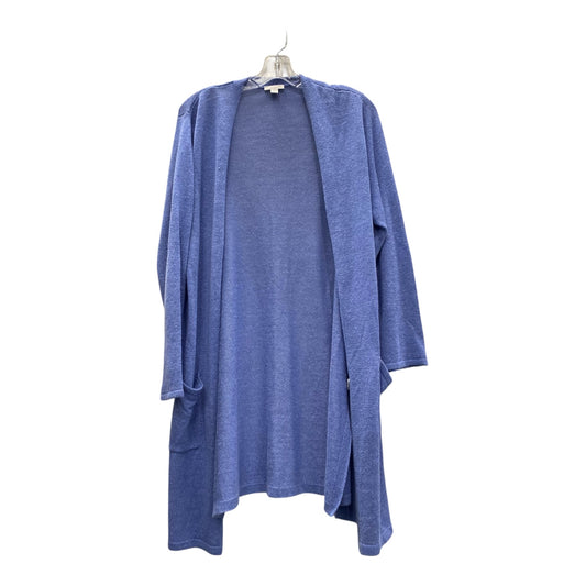 Sweater Cardigan By J. Jill In Blue, Size:L