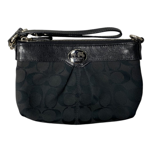 Wristlet Designer By Coach In Black, Size:Medium