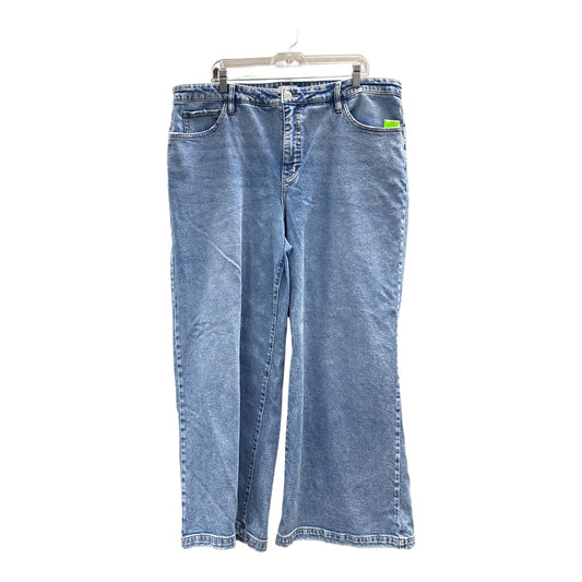 Jeans Wide Leg By Ava & Viv In Blue, Size:18