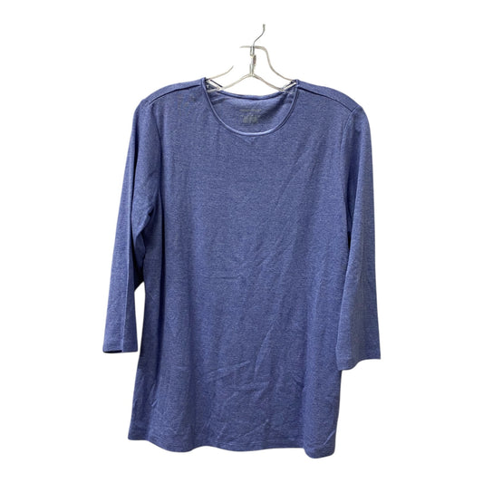 Top Ls Basic By Christopher And Banks In Purple, Size:L