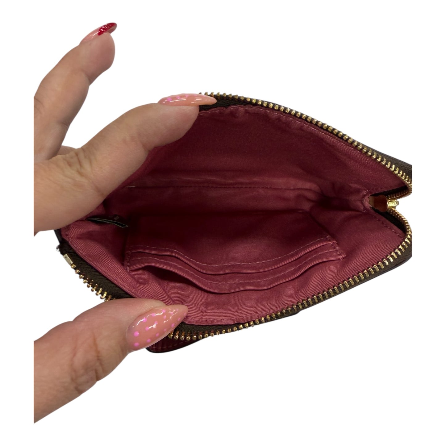 Wallet Designer By Coach In Pink, Size:Small