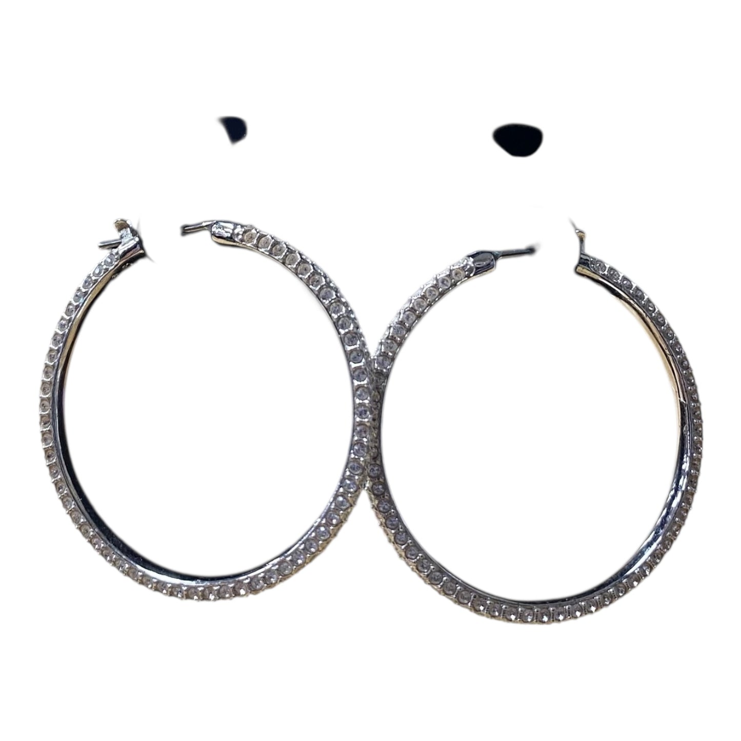 Earrings Designer By Swarovski In Silver