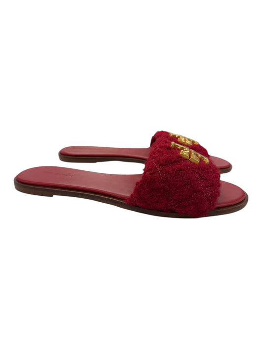 Sandals Designer By Tory Burch In Red, Size:10