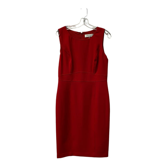 Dress Casual Midi By Kasper In Red, Size:S