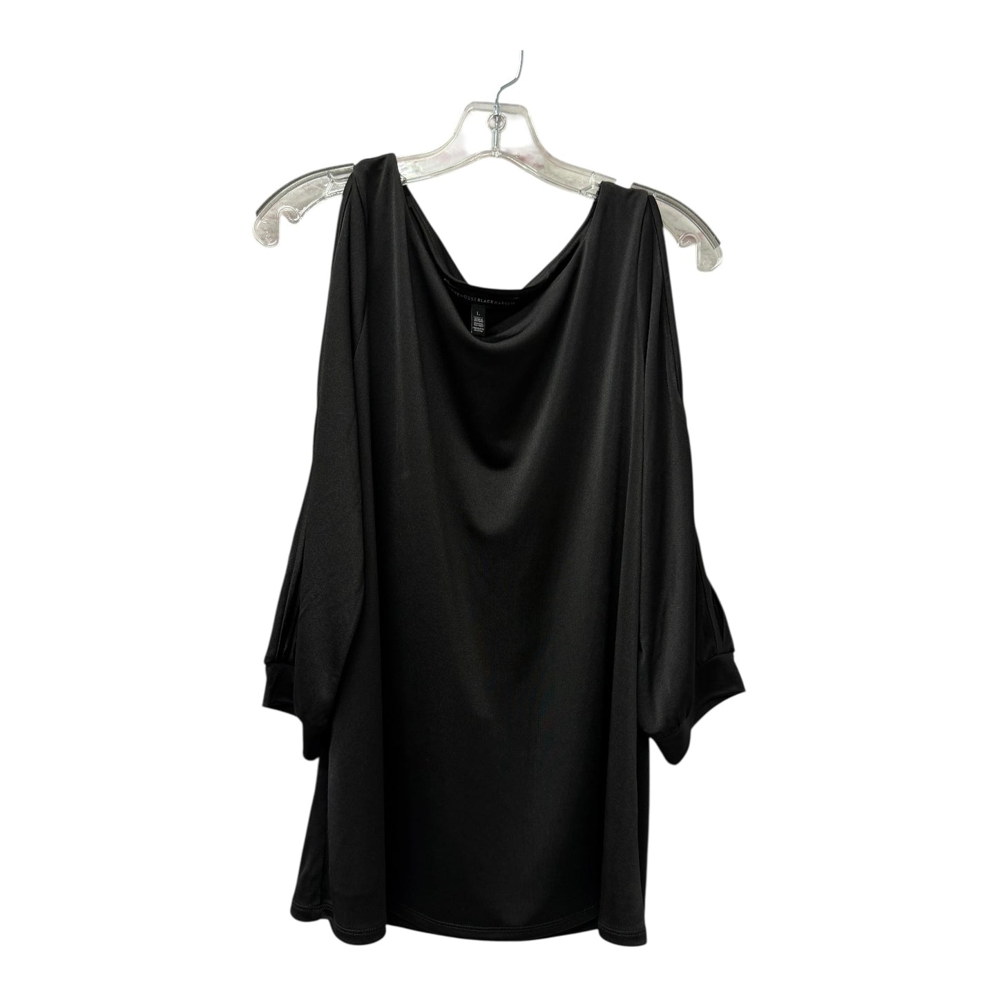 Top 3/4 Sleeve By White House Black Market In Black, Size:L