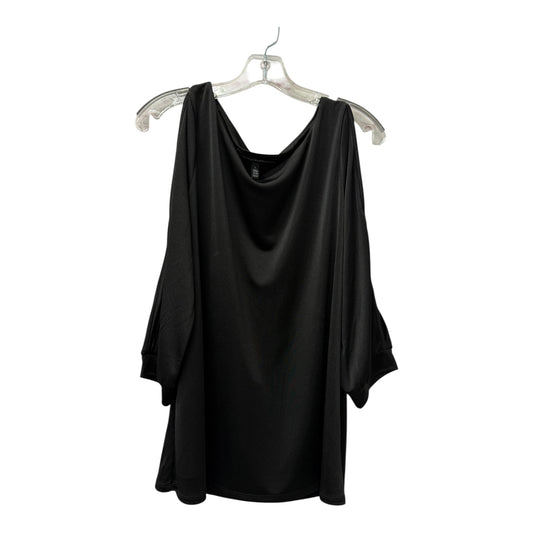 Top 3/4 Sleeve By White House Black Market In Black, Size:L