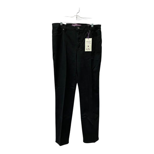 Jeans Straight By Gloria Vanderbilt In Black, Size:12