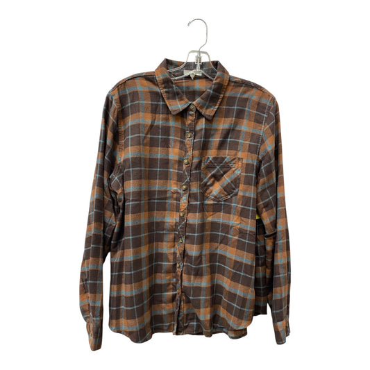 Top Ls By Maurices In Brown, Size:L