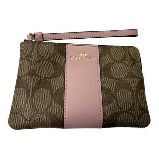 Wristlet Designer By Coach In Pink, Size:Small