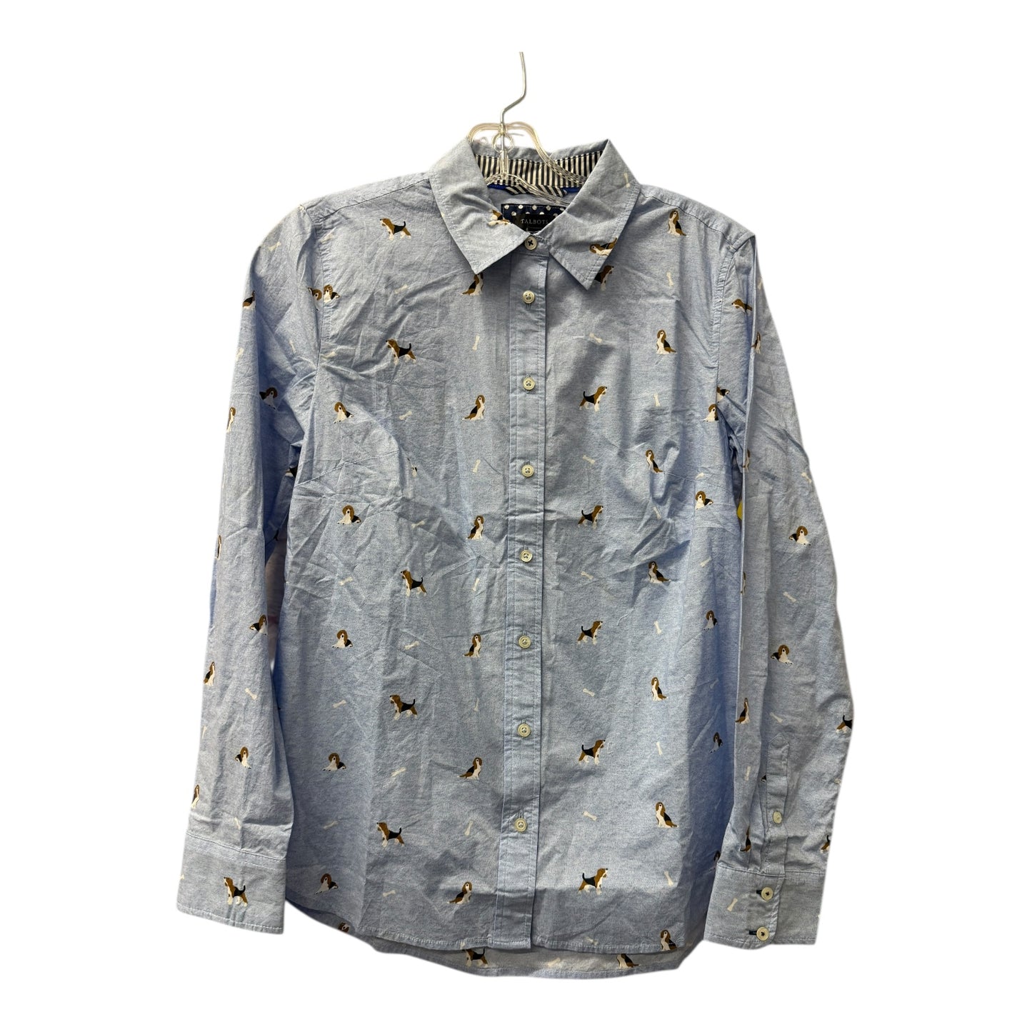 Blouse Ls By Talbots In Blue, Size:S