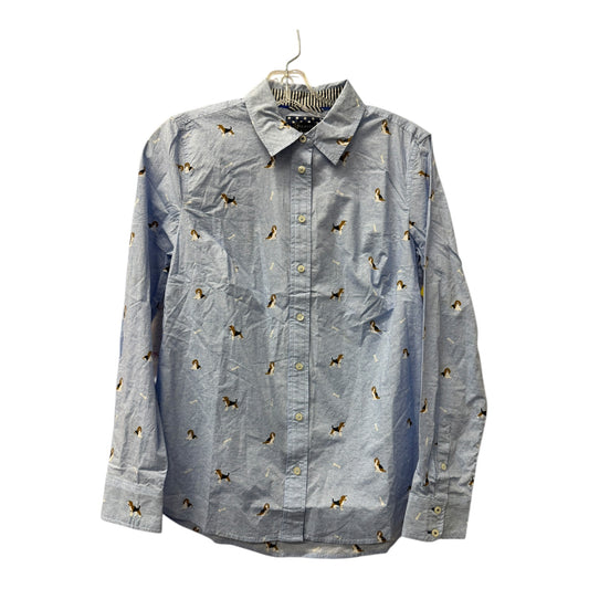 Blouse Ls By Talbots In Blue, Size:S
