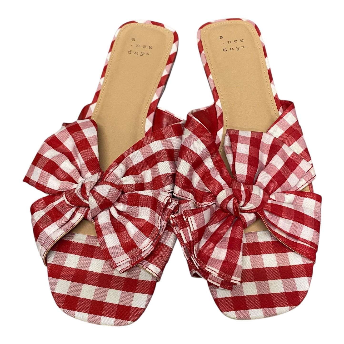 Sandals Flats By A New Day In Red, Size:9.5