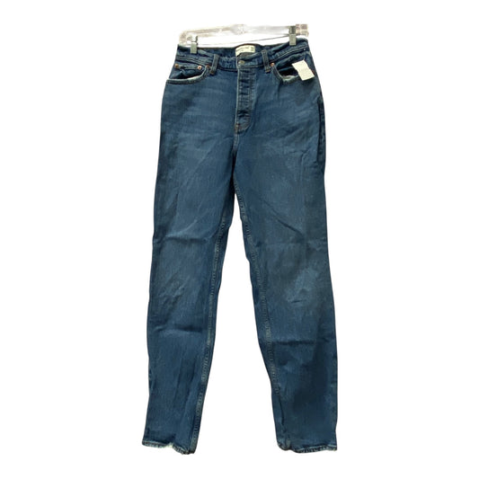 Jeans Straight By Abercrombie And Fitch In Blue Denim, Size:8