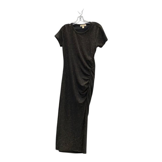 Dress Party Long By Michael By Michael Kors In Black & Gold, Size:M