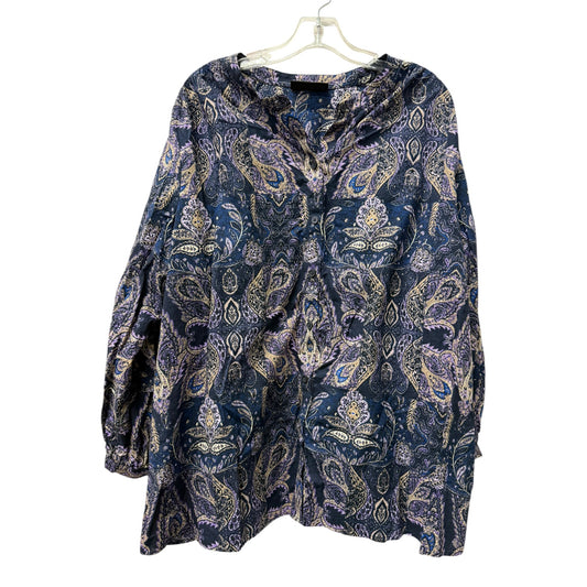 Top Ls By Lane Bryant In Blue & Purple, Size:3X